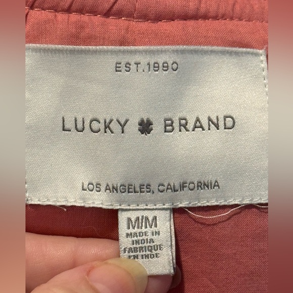 🍀Lucky Brand 🍀 Quilted Jacket only used once.  A beautiful muted pink - Picture 7 of 8